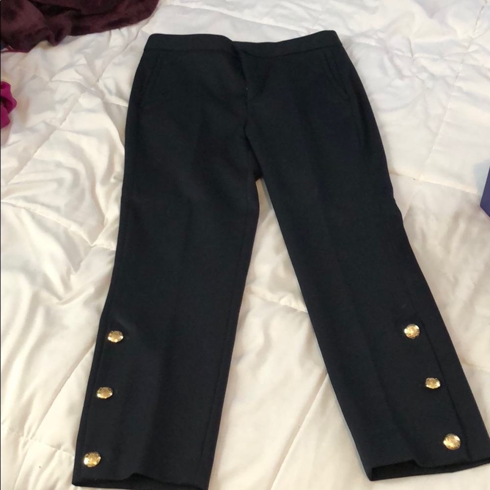 Navy blue cropped/Capri dress pants
